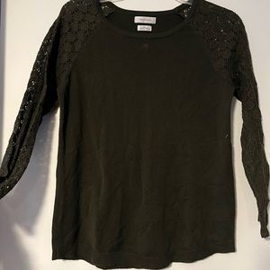 Lace sleeve top